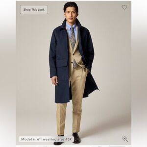 J. Crew Rivington car coat in water-resistant cotton twill